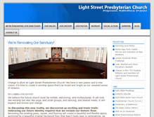 Tablet Screenshot of lightstreetchurch.org